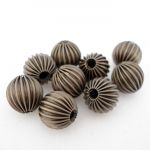 12MM METAL FLUTED BEAD